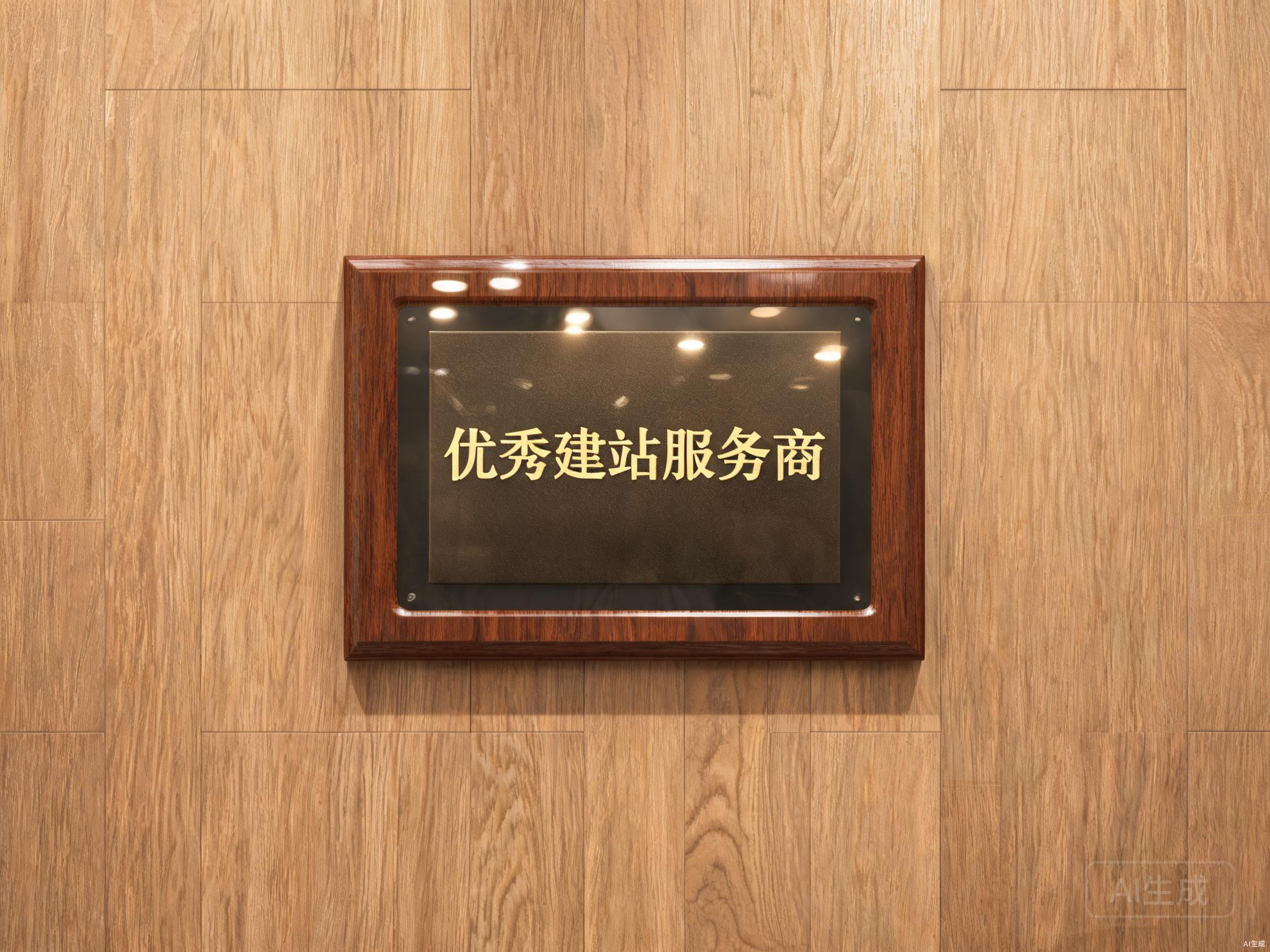 优秀建站服务商奖牌